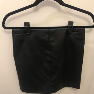Zara Trafaluc Leather Mini Skirt